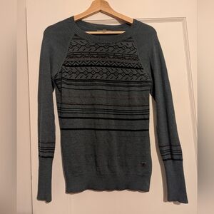 Patterned Blue Smartwool Sweater